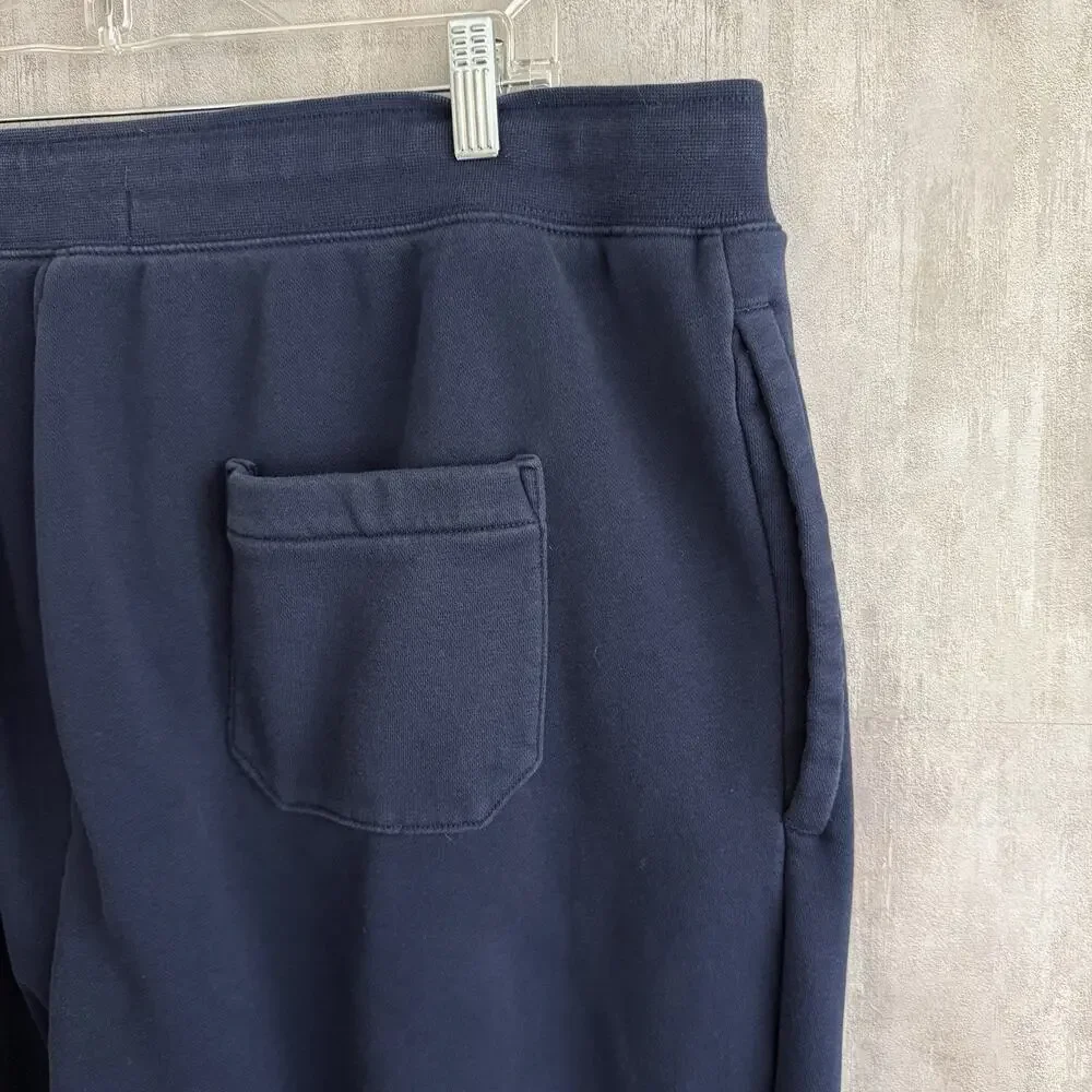 Polo Sport Ralph Lauren Jogger Pants Mens 2XB 40x28 Navy Yellow USA Flag Fleece - Picture 14 of 15